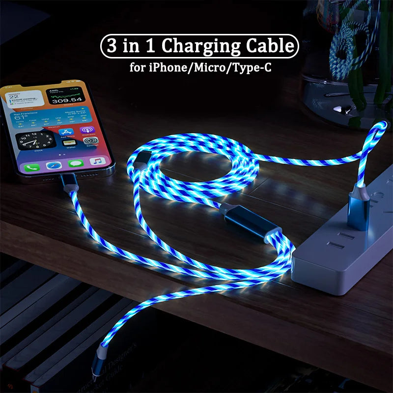 3-in-1 LED Fast Charging Cable