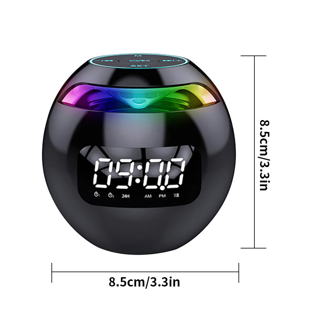 LED Bluetooth Speaker with Digital Alarm Clock